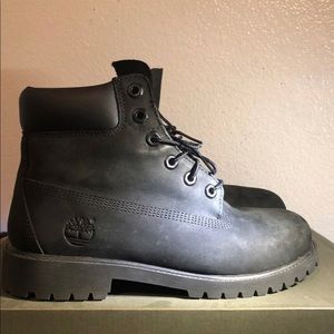 Black suede timberlands